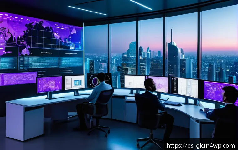 Transformer와 GNN의 조합 가능성 - A futuristic data science laboratory with diverse professionals analyzing complex graphs and neural ...